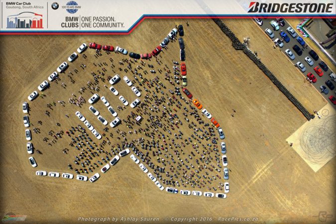 BMW cars and motorcycles in the shape of Africa