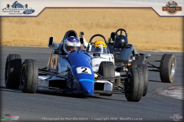 Ian Schofield (Mygale SJ), Andrew Horne (Royale RP31) and David Jermy (Van Diemen RF90)