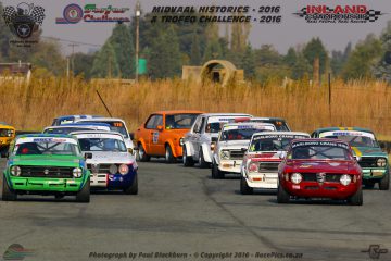 The strong field of Trofeo Challenge and Midvaal Historics competitors