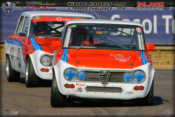 Father and son duo Carlos Gameiro in their Alfa Romeo Giulias